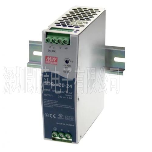 MW DIN導(dǎo)軌式電源 SDR-120-12
