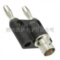 Pomona  1269 適配器連接器 BNC 母形 至 香蕉插頭，雙頭，可堆插 黑色