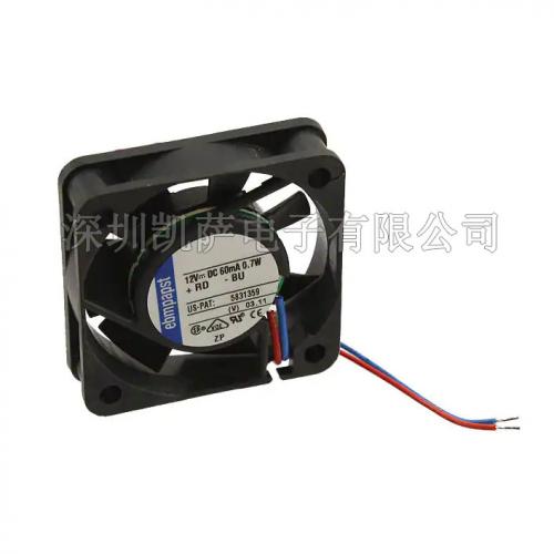 ebm-papst直流風(fēng)扇412F管軸式12VDC方形2引線4.7CFM